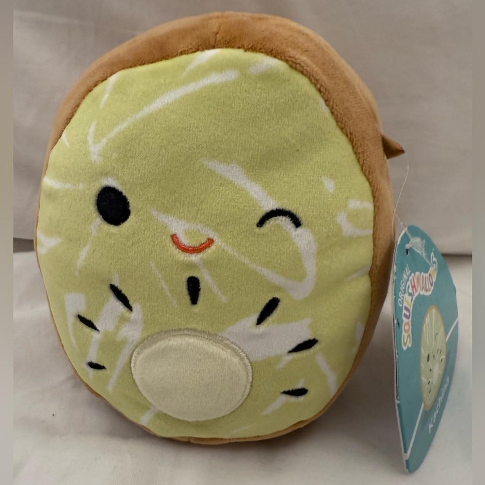 NEW Squishmallows 5” Inch Kachina The Green Kiwi Fruit Food Squad Squishmallow